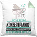 Konzertpianist Geschenk Kissen mit Füllung 40x40 Ich Bin Konzertpianist Aber Sag Doch Einfach Superheld Lustige Geschenkdiee für Konzertpianist (Grau) Grün Trendation