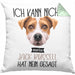 Jack Russell Besitzer Kissen mit Füllung 40x40 Geschenk Lustiger Spruch Geschenkidee Ich Kann Nicht Mein Jack Russell Hat Nein Gesagt (Grau) Grün Trendation