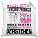Tierschutzaktivist Geschenk Kaffee-Kissen mit Füllung 40x40 Geschenkidee für Tierschutzaktivist Ich Bin Tierschutzaktivist Ich Kann Es Dir Erklären Jedoch Nicht Für Dich Verstehen Spruch Lustig (Grau) Grün Trendation