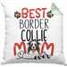 Border Collies Mom Besitzerin Kissen mit Füllung 40x40 Geschenk Lustiger Spruch Geschenkidee Besitzerin Border Collies Mama (Grau) Grün Trendation