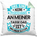 Haflinger Kissen mit Füllung 40x40 Geschenk Pferde-Liebhaberin Haflinger-Liebhaberin Geschenkidee Pferde Reiterin (Grau) Grün Trendation