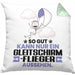 Gleitschirmflieger Geschenk Kissen mit Füllung 40x40 So Gut Kann Nur Ein Gleitschirmflieger Aussehen Geschenkidee (Grau) Grün Trendation