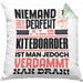 Kiteboarder Geschenk Kissen mit Füllung 40x40 Lustige Geschenkidee für Kiteboarder Geburtstag Niemand Ist Perfekt Aber Als Kiteboarder Ist Man Nah Dran (Grau) Grün Trendation