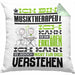 Musiktherapeut Geschenk Kissen mit Füllung 40x40 Lustige Geschenkdiee für einen Musiktherapeut Geburtstag Ich Bin Musiktherapeut Ich Kann Es Dir Erklären Aber Nicht Für Dich Verstehen (Grau) Grün Trendation