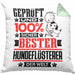 Hundeflüsterer Geschenk Lustiger Spruch für Hundeflüsterer Geschenkidee Bester Hundeflüsterer Der WeltKissen mit Füllung 40x40 (Grau) Grün Trendation