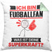 Fußballfan Kissen mit Füllung 40x40 Geschenk für Fußballfan Geburtstag Lustiger Spruch Was Ist Deine Superkraft (Grau) Grün Trendation