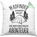 Pfadfinder Kissen mit Füllung 40x40 Geschenk Lustige Geschenkidee Für Pfadfinder Stinken Nicht Sie Riechen Nach Abenteuer (Grau) Grün Trendation