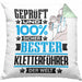 Kletterführer Geschenk Lustiger Spruch für Kletterführer Geschenkidee Bester Kletterführer Der WeltKissen mit Füllung 40x40 (Grau) Grün Trendation