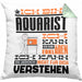 Aquarist Geschenk Kaffee-Kissen mit Füllung 40x40 Geschenkidee für Aquarist Ich Bin Aquarist Ich Kann Es Dir Erklären Jedoch Nicht Für Dich Verstehen Spruch Lustig (Grau) Grün Trendation