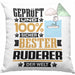 Ruderer Geschenk Lustiger Spruch für Ruderer Geschenkidee Bester Ruderer Der WeltKissen mit Füllung 40x40 (Grau) Grün Trendation