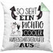 Hundebedarfsverkäufer Kissen mit Füllung 40x40 So Sieht Ein Richtig Cooler Hundebedarfsverkäufer Aus Geschenk Lustiger Spruch Geschenkidee (Grau) Grün Trendation