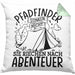 Pfadfinder Kissen mit Füllung 40x40 Geschenk Pfadfinder Stinken Nicht Sie Riechen Nach Abenteuer (Grau) Grün Trendation