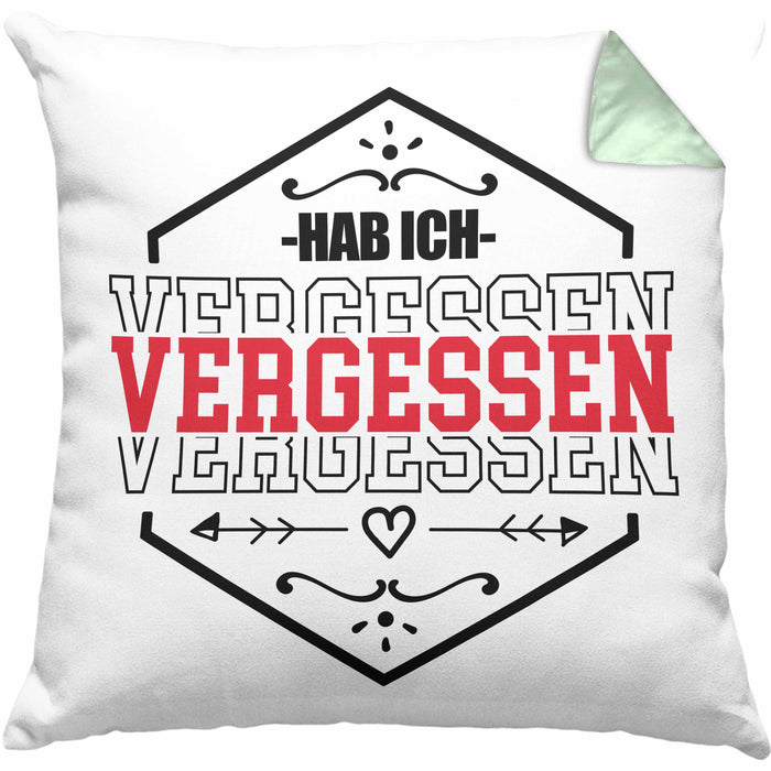Ehemann Kissen mit Füllung 40x40 Geschenk Hab Ich Vergessen Geschenk Von Ehefrau (Grau) Grün Trendation