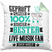 Live-Musik-Fan Geschenk Lustiger Spruch für Live-Musik-Fan Geschenkidee Bester Live-Musik-Fan Der WeltKissen mit Füllung 40x40 (Grau) Grün Trendation