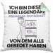 Aquarium-Enthusiast Geschenk Kissen mit Füllung 40x40 Lustige Geschenkidee Geburtstag für Aquarium-Enthusiast Ich Bin Dieser Legendäre Aquarium-Enthusiast Von Dem Alle Geredet Haben (Grau) Grün Trendation