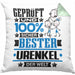 Urenkel Geschenk Lustiger Spruch für Urenkel Geschenkidee Bester Urenkel Der WeltKissen mit Füllung 40x40 (Grau) Grün Trendation