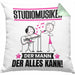 Studiomusiker Kissen mit Füllung 40x40 Geschenk für Studiomusiker Der Mann Der Alles Kann Geschenkidee zum Geburtstag (Grau) Grün Trendation