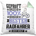 Radfahrer Geschenk Lustiger Spruch für Radfahrer Geschenkidee Bester Radfahrer Der WeltKissen mit Füllung 40x40 (Grau) Grün Trendation
