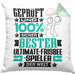 Ultimate-Frisbee-Spieler Geschenk Lustiger Spruch für Ultimate-Frisbee-Spieler Geschenkidee Bester Ultimate-Frisbee-Spieler Der WeltKissen mit Füllung 40x40 (Grau) Grün Trendation