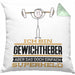 Gewichtheber Geschenk Kissen mit Füllung 40x40 Ich Bin Gewichtheber Aber Sag Doch Einfach Superheld Lustige Geschenkdiee für Gewichtheber (Grau) Grün Trendation