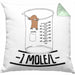 Chemiker Kissen mit Füllung 40x40 Lustiger Maulwurf Mole Per Liter Chemie Avogadro's Chemiker Kissen mit Füllung 40x40 (Grau) Grün Trendation