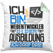 Webentwickler Ausbildung Kissen mit Füllung 40x40 Geschenk Ich Bin Webentwickler In Der Ausbildung Ich Darf Das Geschenkidee Spruch (Grau) Grün Trendation