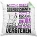 Sounddesigner Geschenk Kissen mit Füllung 40x40 Geschenkidee für Sounddesigner Geburtstag Lustig Ich Bin Sounddesigner Ich Kann Es Dir Erklären Aber Nicht Für Dich Verstehen (Grau) Grün Trendation