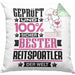 Reitsportler Geschenk Lustiger Spruch für Reitsportler Geschenkidee Bester Reitsportler Der WeltKissen mit Füllung 40x40 (Grau) Grün Trendation