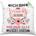 Nachbarin Kissen mit Füllung 40x40 Geschenk Lustiger Spruch Geschenkidee Ich Bin Die Verrückte Nachbarin Von Der Alle Geredet Haben (Grau) Grün Trendation
