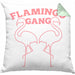 Flamingo Pink Lustige Kissen mit Füllung 40x40 Flamingo-Fans Geschenkidee Flamingo-Gang Aufdruck (Grau) Grün Trendation