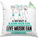 Live-Musik-Fan Geschenk Kissen mit Füllung 40x40 So Gut Kann Nur Ein Live-Musik-Fan Aussehen Geschenkidee (Grau) Grün Trendation
