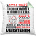 Tierheimmitarbeiter Geschenk Kaffee-Kissen mit Füllung 40x40 Geschenkidee für Tierheimmitarbeiter Ich Bin Tierheimmitarbeiter Ich Kann Es Dir Erklären Jedoch Nicht Für Dich Verstehen Spruch Lustig (Grau) Grün Trendation