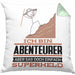 Abenteurer Geschenk Kissen mit Füllung 40x40 Ich Bin Abenteurer Aber Sag Doch Einfach Superheld Lustige Geschenkdiee für Abenteurer (Grau) Grün Trendation