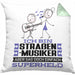 Straßenmusiker Geschenk Kissen mit Füllung 40x40 Ich Bin Straßenmusiker Aber Sag Doch Einfach Superheld Lustige Geschenkdiee für Straßenmusiker (Grau) Grün Trendation