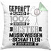 Musikwissenschaftler Geschenk Lustiger Spruch für Musikwissenschaftler Geschenkidee Bester Musikwissenschaftler Der WeltKissen mit Füllung 40x40 (Grau) Grün Trendation