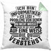 Informatiker Geschenk Kissen mit Füllung 40x40 Programmierer Coder Hardware Informatik IT Ich Löse Probleme (Grau) Grün Trendation