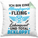 Altenpflegerin Kissen mit Füllung 40x40 Geschenk Altenpflege Geschenkidee Liebenswert und Total Bekloppt Altenheim (Grau) Grün Trendation