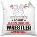 Wrestler Geschenk Kissen mit Füllung 40x40 So Gut Kann Nur Ein Wrestler Aussehen Geschenkidee (Grau) Grün Trendation