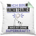 Hundetrainer Kissen mit Füllung 40x40 Geschenk für Hundetrainer Geburtstag Lustiger Spruch Was Ist Deine Superkraft (Grau) Grün Trendation