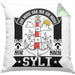 Sylt Kissen mit Füllung 40x40 Geschenk Ich Muss Gar Nichts Ich Muss Nur Nach Sylt Urlaub (Grau) Grün Trendation