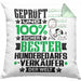 Hundebedarfsverkäufer Geschenk Lustiger Spruch für Hundebedarfsverkäufer Geschenkidee Bester Hundebedarfsverkäufer Der WeltKissen mit Füllung 40x40 (Grau) Grün Trendation