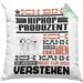 Hiphop-Produzent Geschenk Kissen mit Füllung 40x40 Geschenkidee für Hiphop-Produzent Geburtstag Lustig Ich Bin Hiphop-Produzent Ich Kann Es Dir Erklären Aber Nicht Für Dich Verstehen (Grau) Grün Trendation