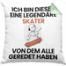 Skater Geschenk Kissen mit Füllung 40x40 Lustige Geschenkidee Geburtstag für Skater Ich Bin Dieser Legendäre Skater Von Dem Alle Geredet Haben (Grau) Grün Trendation