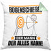 Bogenschießer Kissen mit Füllung 40x40 Geschenk für Bogenschießer Der Mann Der Alles Kann Geschenkidee zum Geburtstag (Grau) Grün Trendation