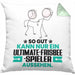 Ultimate-Frisbee-Spieler Geschenk Kissen mit Füllung 40x40 So Gut Kann Nur Ein Ultimate-Frisbee-Spieler Aussehen Geschenkidee (Grau) Grün Trendation