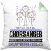 Chorsänger Geschenk Kissen mit Füllung 40x40 Ich Bin Chorsänger Aber Sag Doch Einfach Superheld Lustige Geschenkdiee für Chorsänger (Grau) Grün Trendation