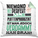 Plattenproduzent Geschenk Kissen mit Füllung 40x40 Lustige Geschenkidee für Plattenproduzent Geburtstag Niemand Ist Perfekt Aber Als Plattenproduzent Ist Man Nah Dran (Grau) Grün Trendation