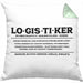 Lustige Kissen mit Füllung 40x40 für Logistiker Spruch Geschenkidee Logistik (Grau) Grün Trendation