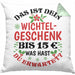 Wichtelgeschenk für 15 Euro Kissen mit Füllung 40x40 Wichteln für Frauen Kollegen Wichtel-Kissen mit Füllung 40x40 Das Ist Dein Wichtelgeschenk bis 15€ Was Hast du Erwartet Schrottwichteln (Grau) Grün Trendation
