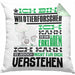 Wildtierforscher Geschenk Kaffee-Kissen mit Füllung 40x40 Geschenkidee für Wildtierforscher Ich Bin Wildtierforscher Ich Kann Es Dir Erklären Jedoch Nicht Für Dich Verstehen Spruch Lustig (Grau) Grün Trendation